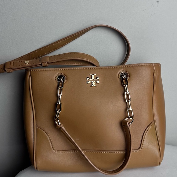 Tory Burch Carter Small Leather Tote Crossbody - Picture 2 of 5